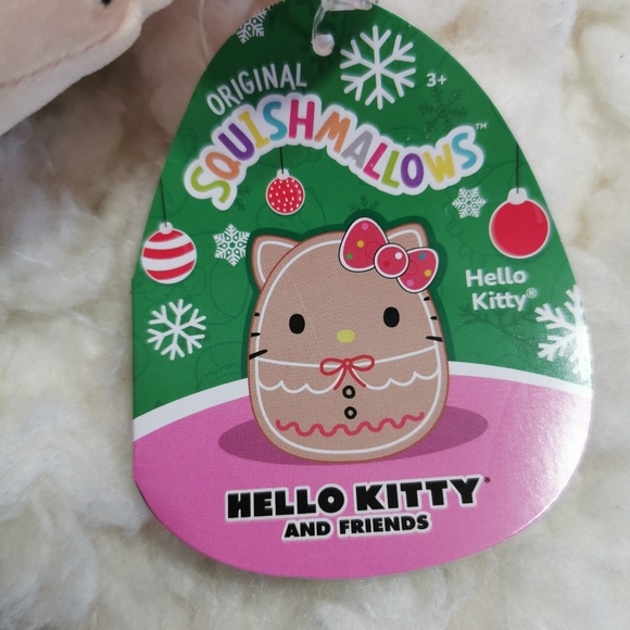 Squishmallows Christmas Gingerbread Hello Kitty And Friends® plush 6.5in - Picture 3 of 5